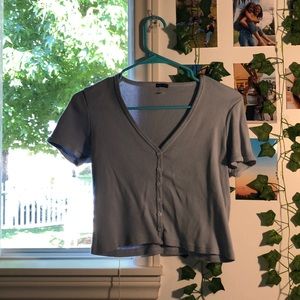 brandy baby blue low neck top 🧿💙